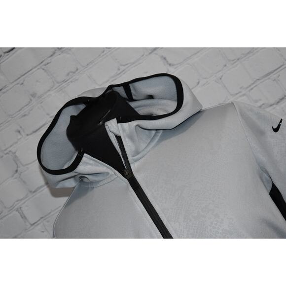 Nike Hoodie Jacket Womens Size Large Therma-Fit Performance With Pockets Gray - Picture 8 of 8